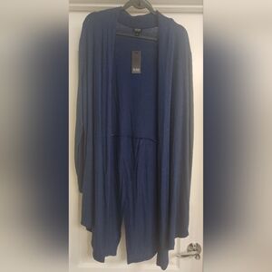 A.N.A Women's Blue Long Cardigan Sweater